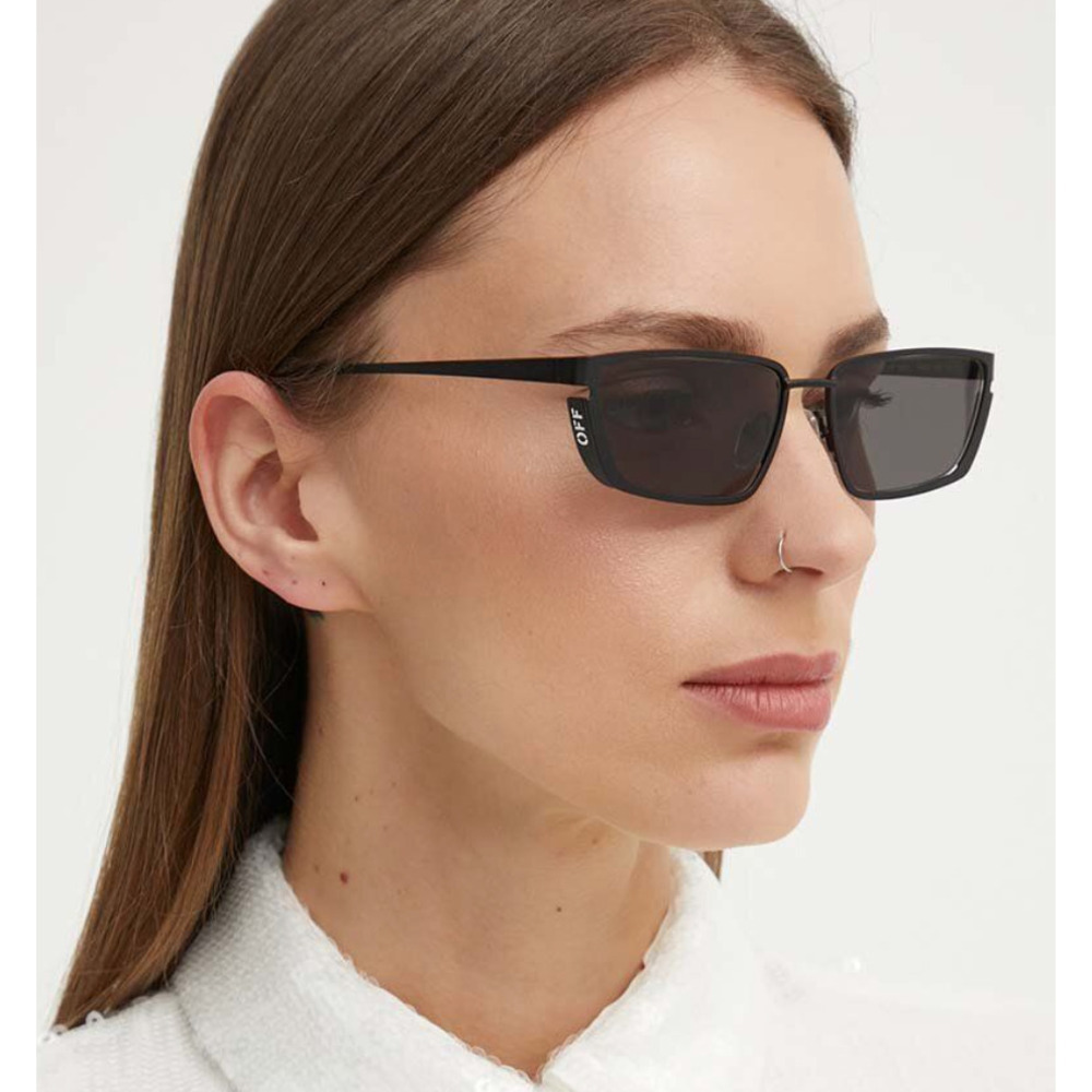NWT Off-White RICHFIELD-OERI119S24MET0011007 Black 56mm Sunglasses